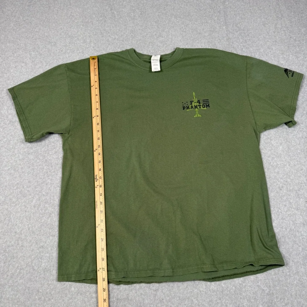 Medals of America F-4 Phantom Mig Killer T-Shirt Mens 2XL Green Military Aviator